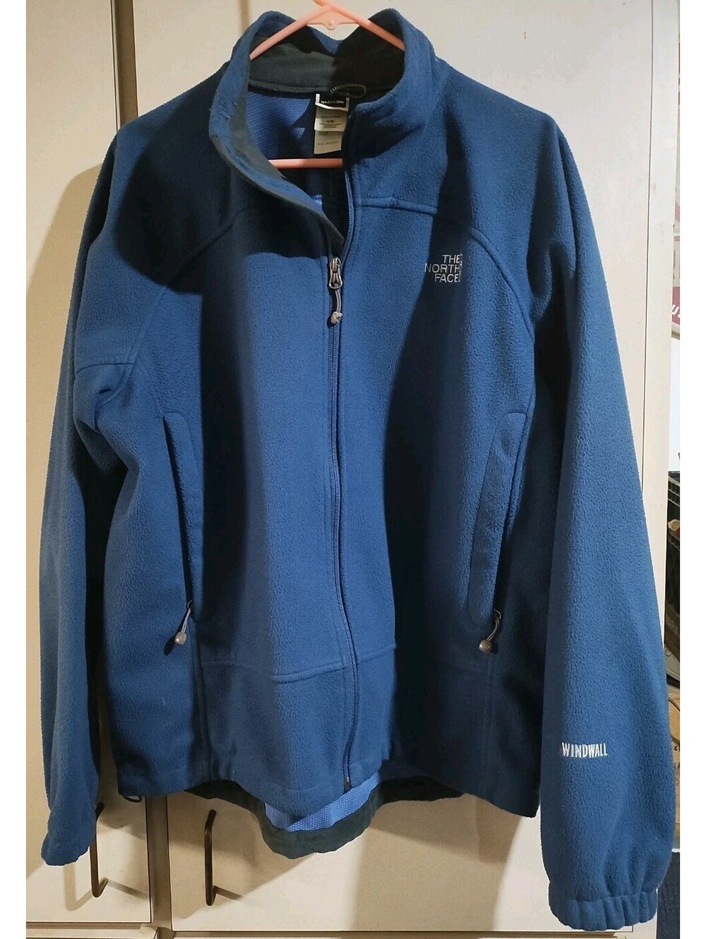 The North Face WindWall Men’s Jacket Blue Fleece Lining XL WaterProof Outdoors